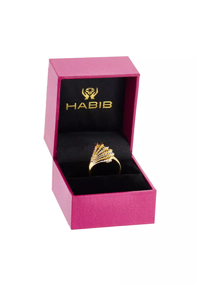 HABIB 916/22K Yellow and White Gold Ring KF29620625-BI