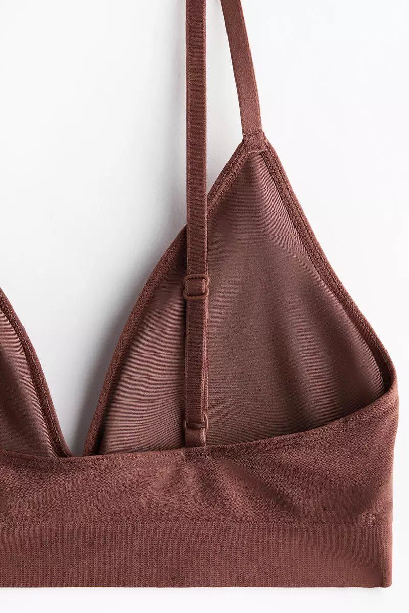 Seamless padded soft bra