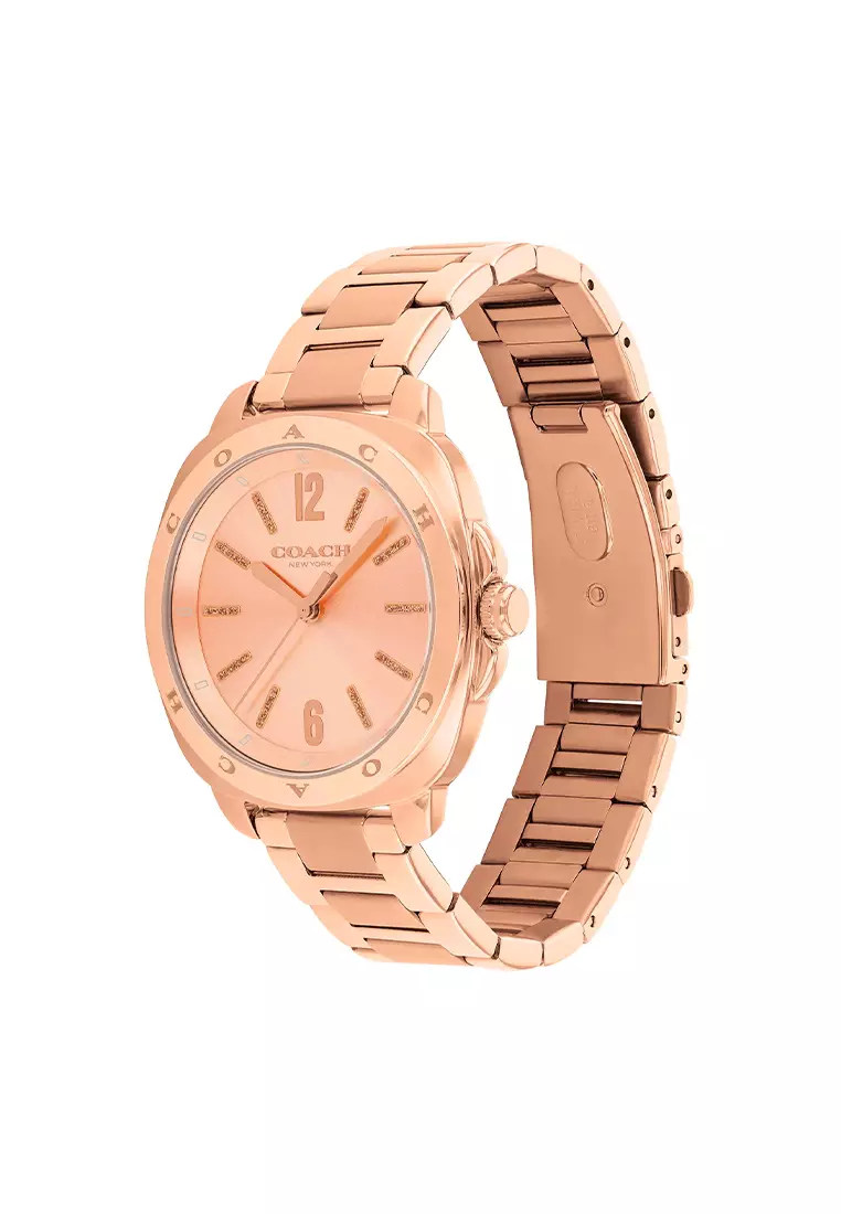 Buy Coach Kitt Rose Gold Stainless steel Bracelet Analog Watch CO