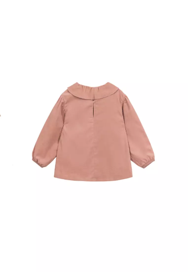 Pleated Retro Corduroy Shirt
