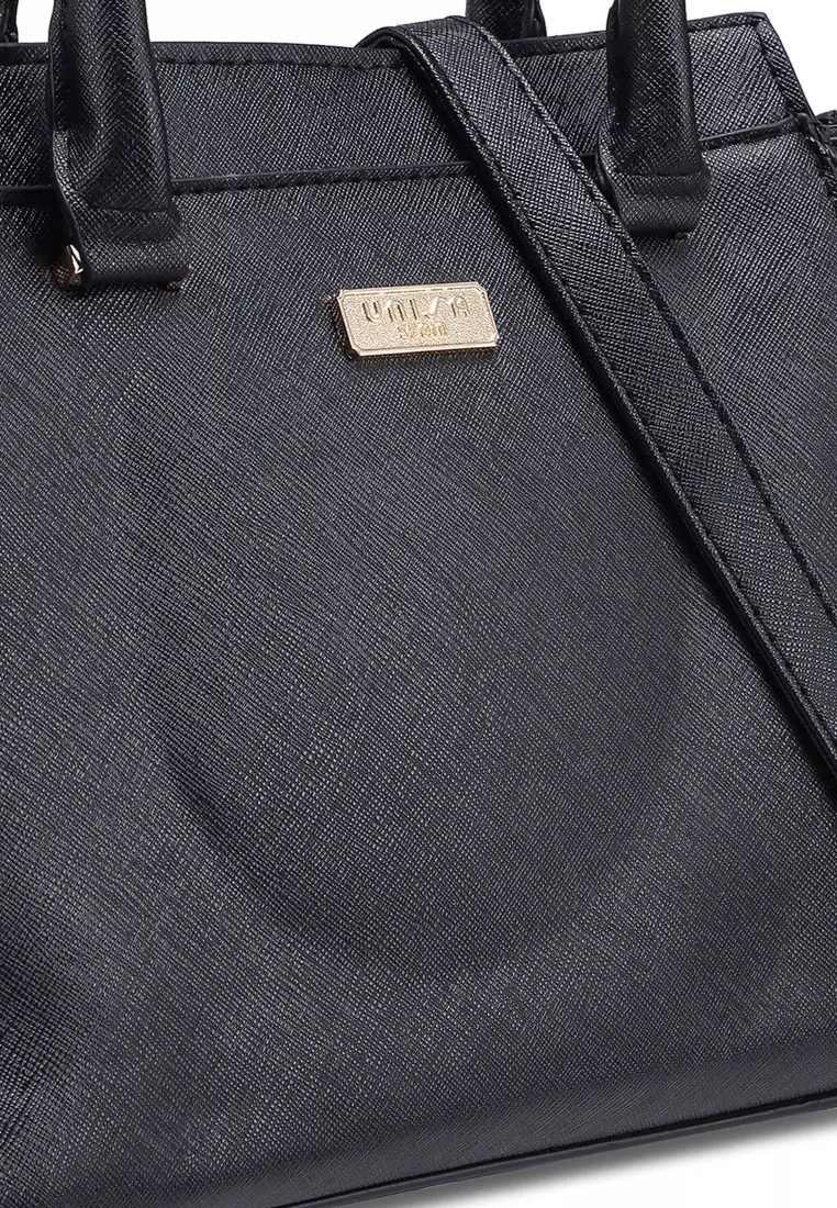 Saffiano Convertible Top Handle Bag