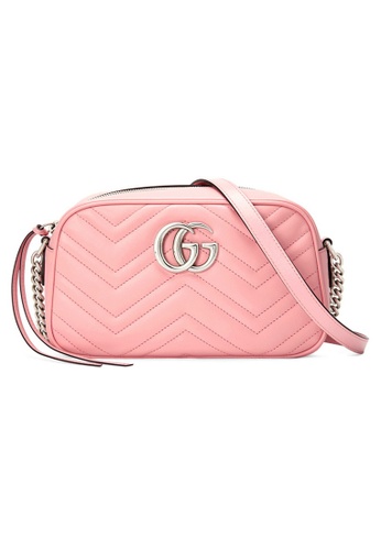 GUCCI Gucci Gg Marmont Small Shoulder Bag in Pastel Pink | ZALORA  Philippines