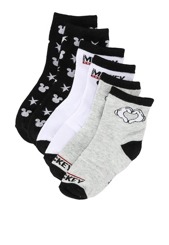 FOX Kids & Baby white 3-Pack Mickey Mouse Socks 71C39KA2EB2B04GS_1