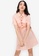 ZALORA BASICS pink Relaxed Drawstring Fit & Flare Dress 36FFDAA9246BEBGS_1