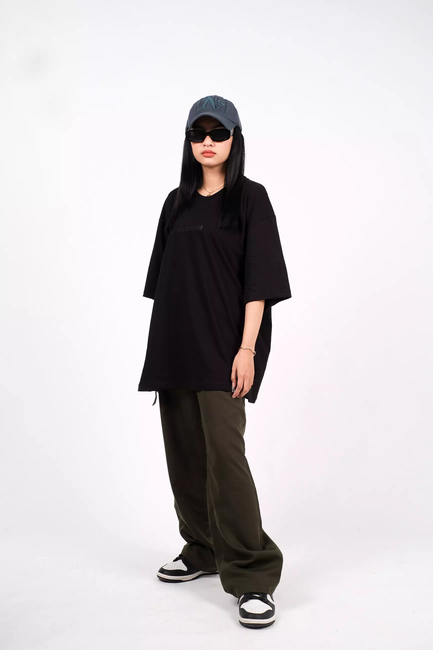 OOTDSUPPLY Oversized Tshirt Highdensity Glory Cream I Oversize Pria and Wanita