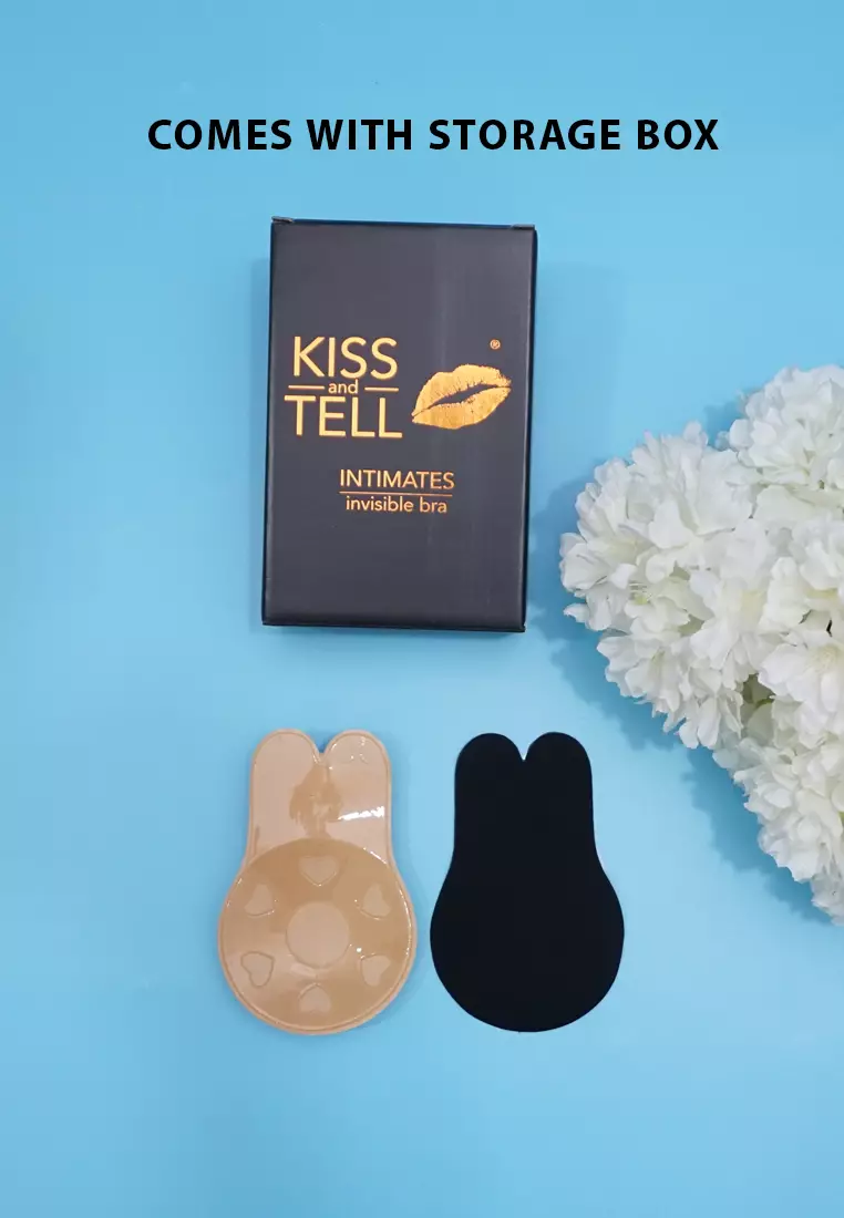 2 Pack Dahlia Breast Lift Up Nubra in Nude Seamless Invisible Reusable Adhesive Stick On Bra 隐形聚拢胸