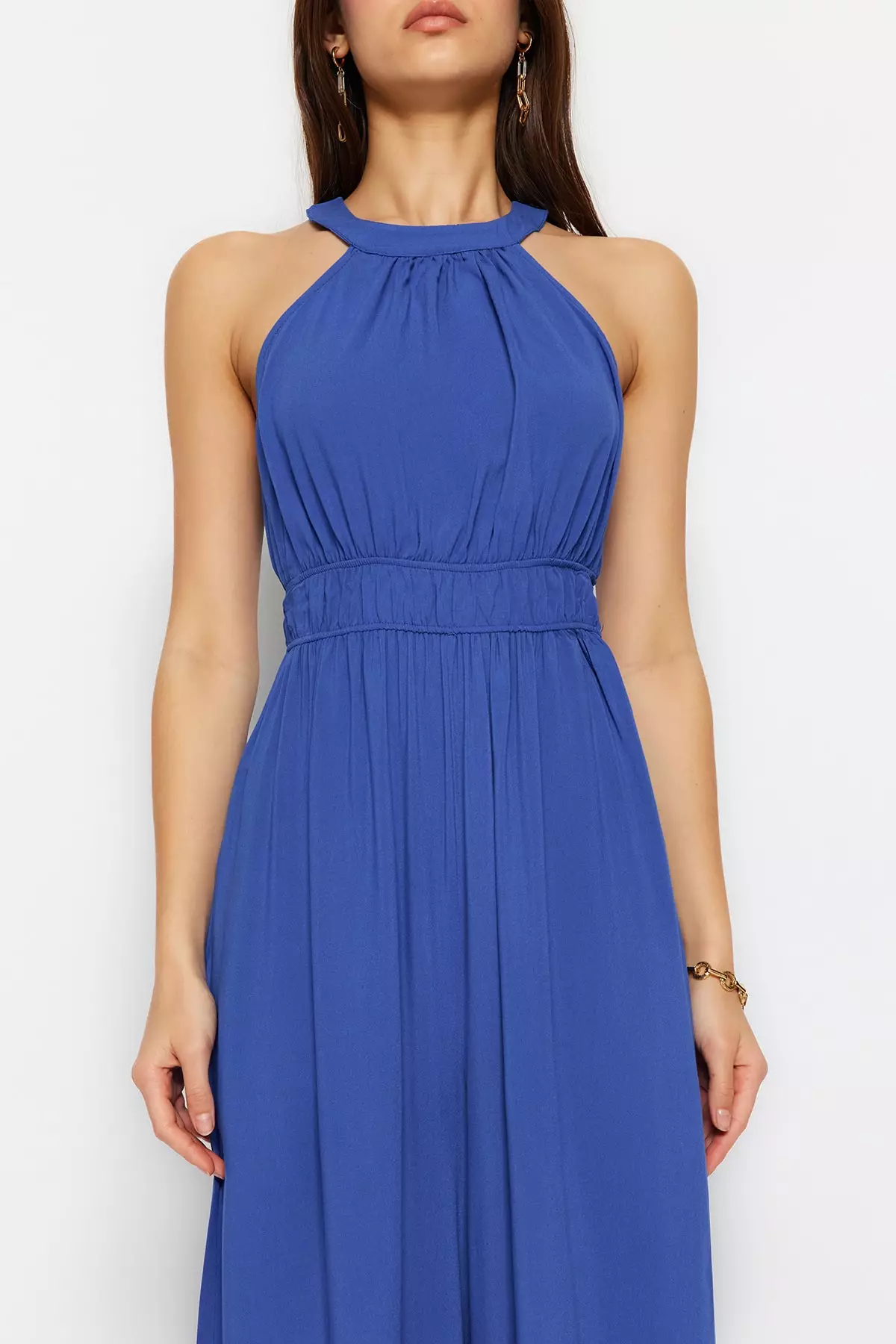 Ruched Long Jumpsuit