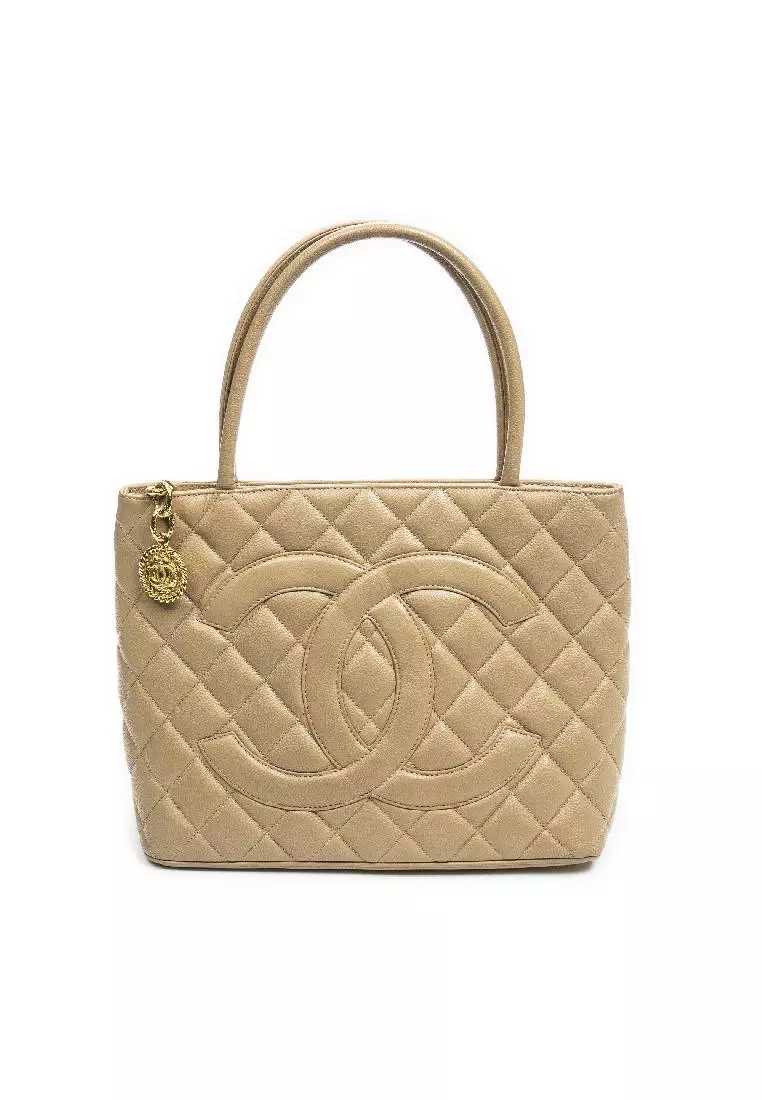 Chanel Pre-loved CC Timeless Medallion Tote 2023