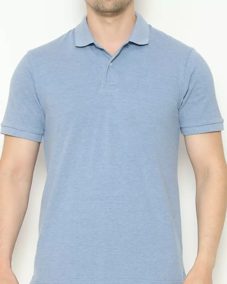 MAGINOT POLO SHIRT PIQUE PRIA LIGHT BLUE