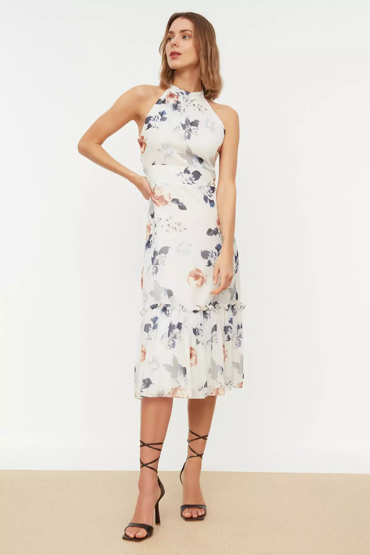 Floral Halter Dress