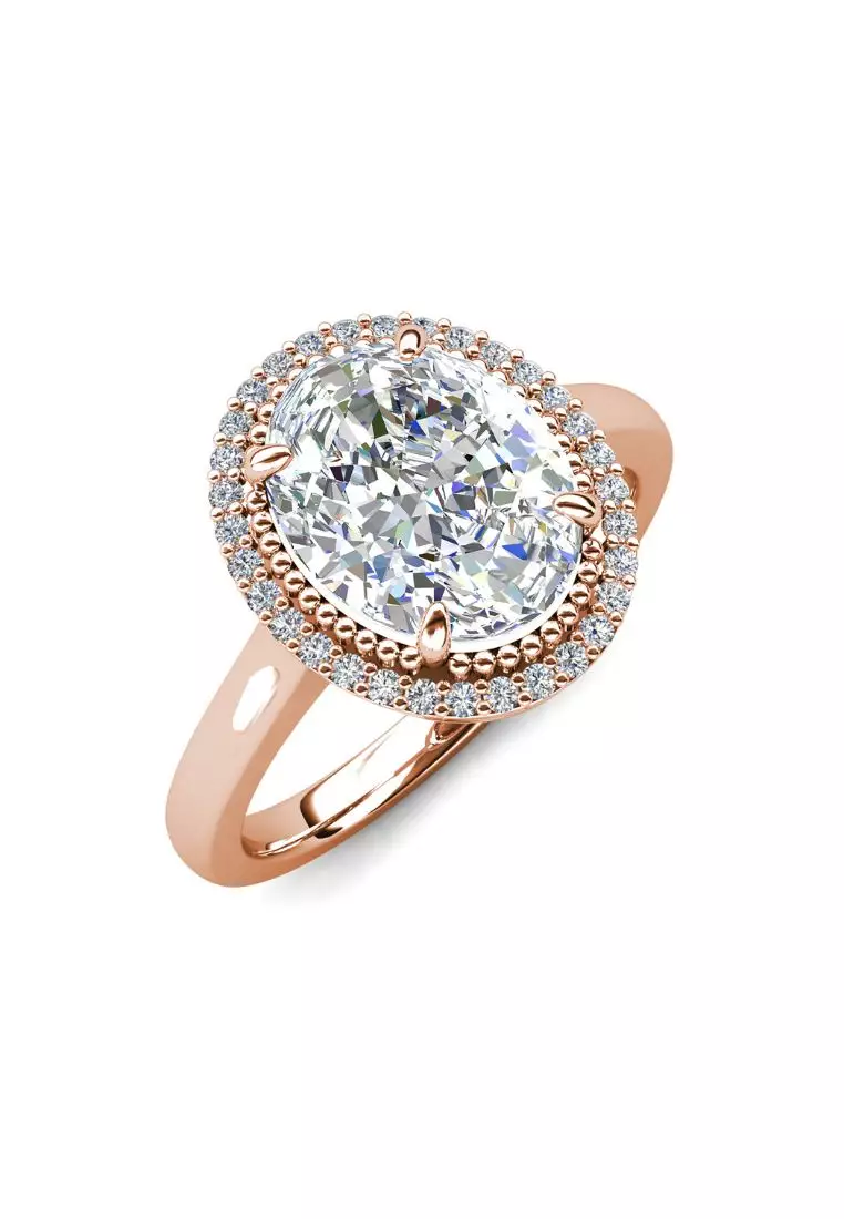 Crushed hot sale diamond ring