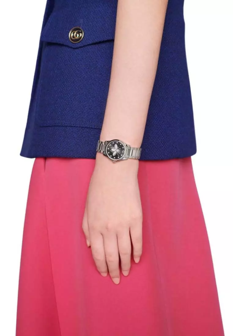 Jam Tangan Wanita Gucci G-Timeless Bee 27mm Stainless Stell Watch