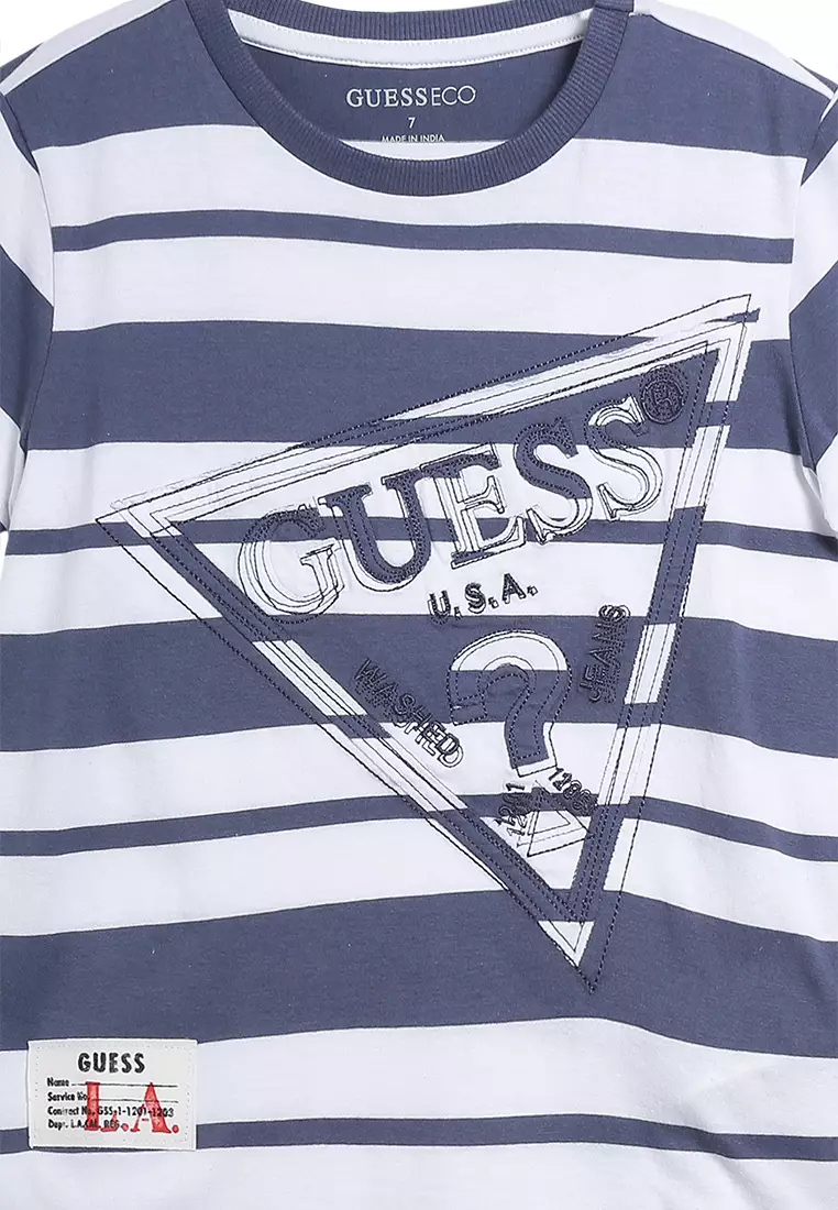 Guess striped with clearance logo