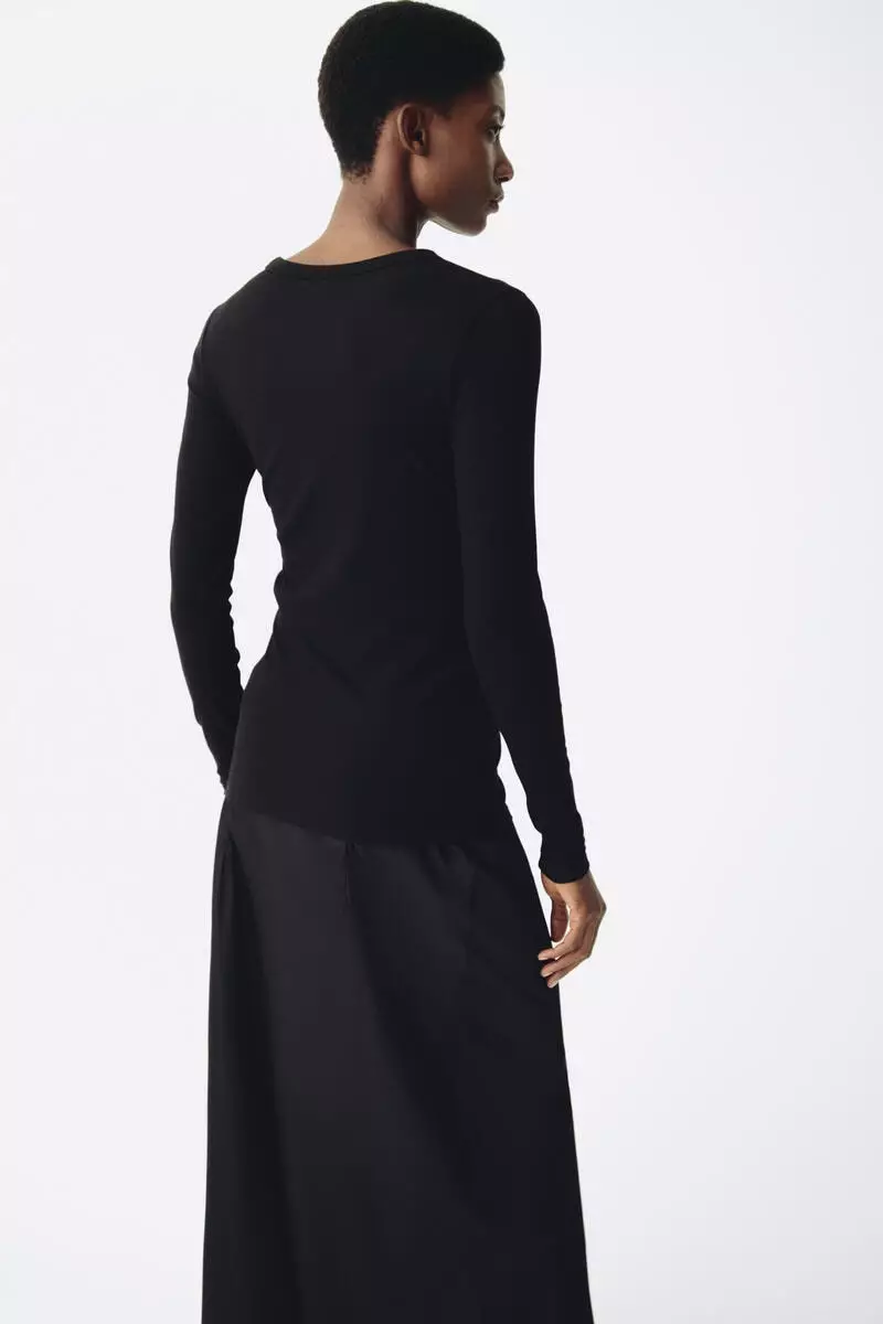 MAMA Ribbed jersey top