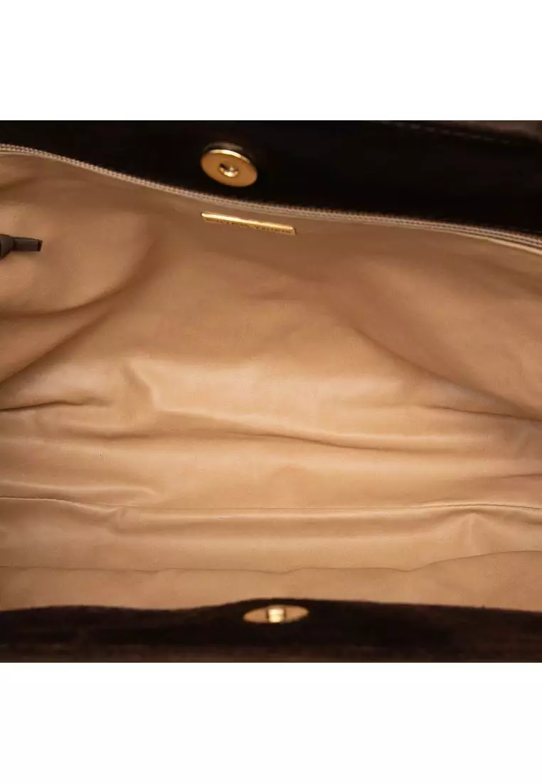 Pre-Loved Bottega Veneta Suede Intrecciato Tote