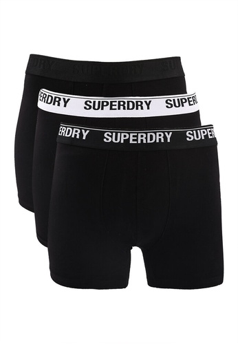SUPERDRY black Triple Packs Boxer Trunks C9CD3USAF4BC26GS_1