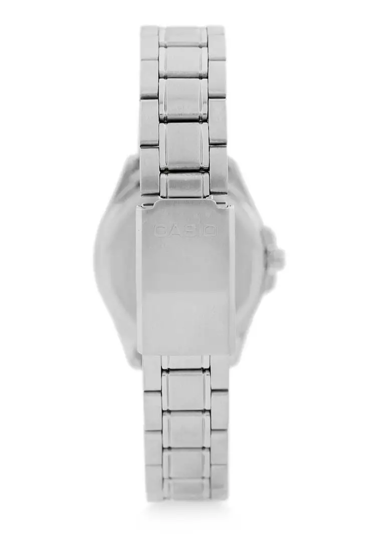 Casio Jam Tangan Wanita - Silver Blue - Stainless Steel - LTP-V004D-2B