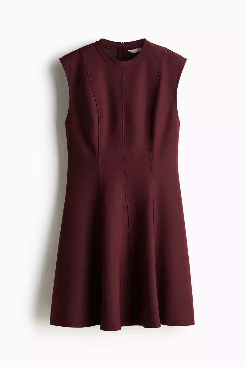 Flared-skirt mini dress