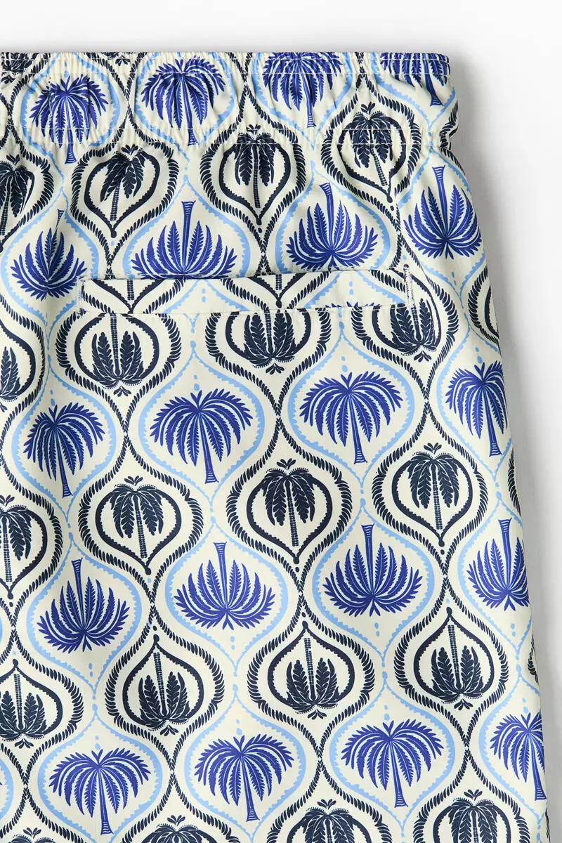 Patterned swim shorts