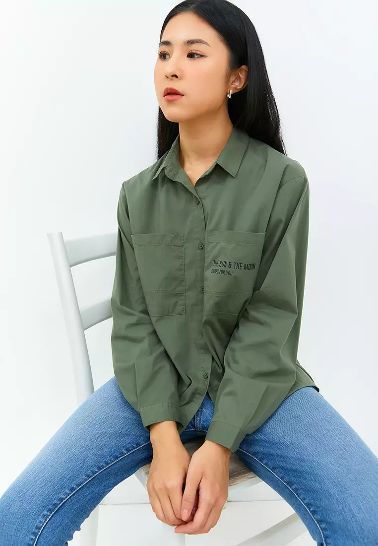Jocelyn Green Oversize Shirt (G.11636)