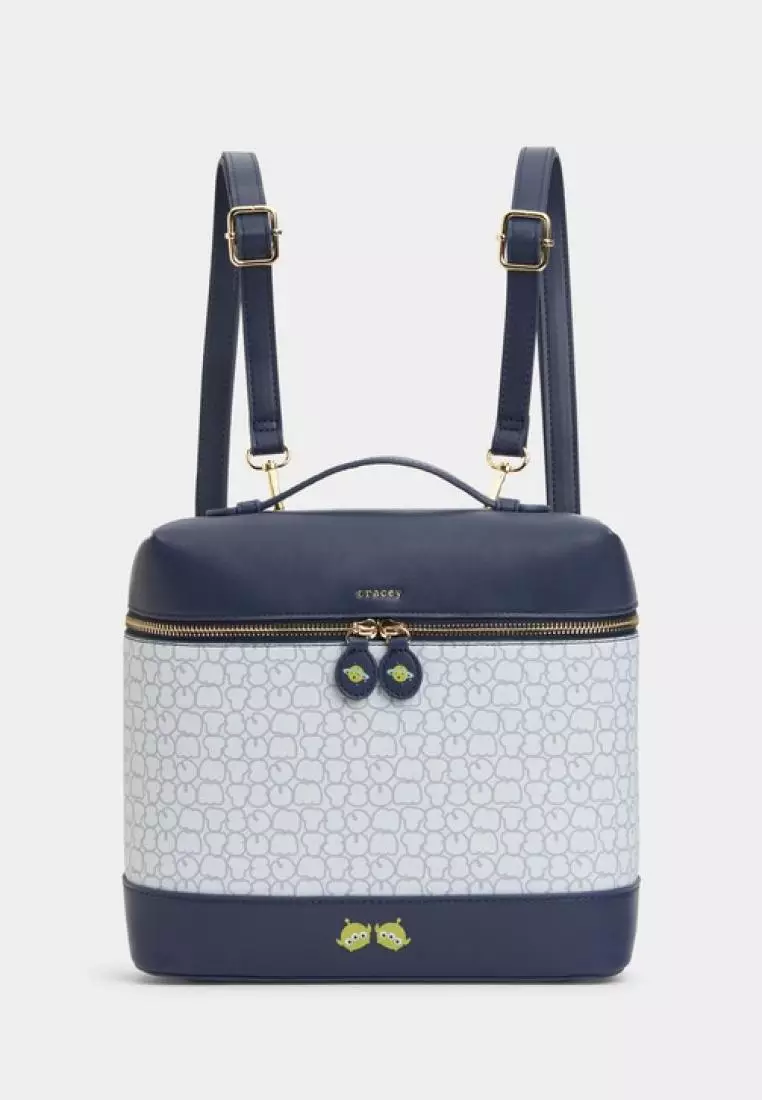 Tracey x Tsum Tsum Monogram Boxy 2-Way Bag Backpack Sling Bag