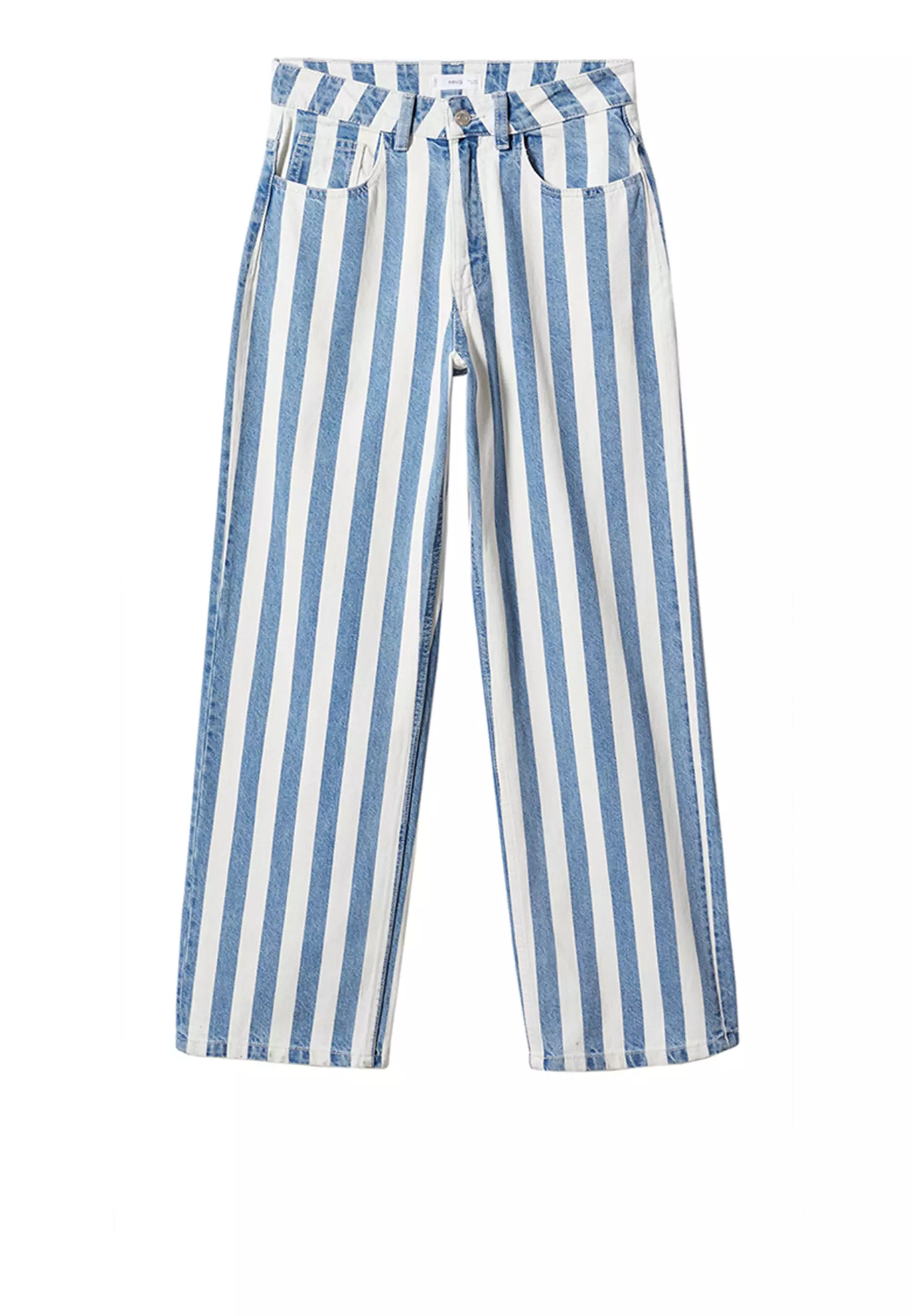 Striped sales jeans online