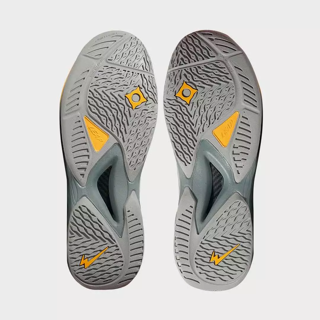 Eagle Sepatu Badminton Driva Flow - ABU-ABU/KUNING