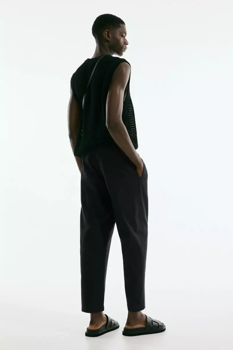 Relaxed Fit cotton-blend twill trousers