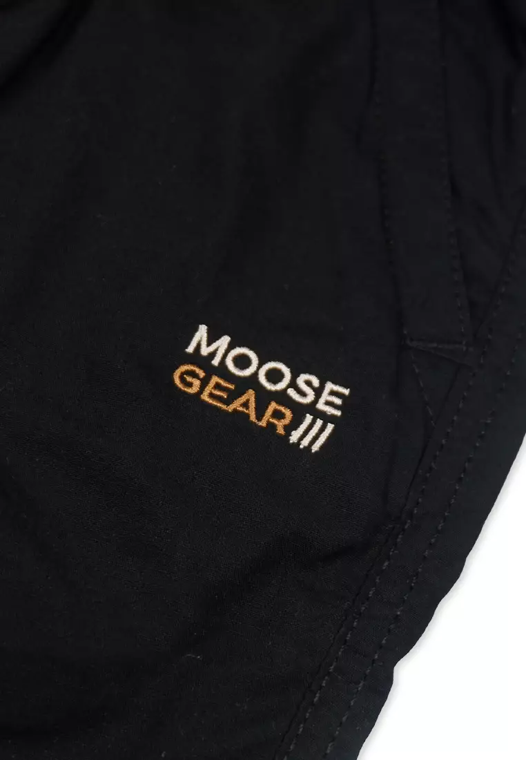 Boys Twill Jogger Short With Embro Details