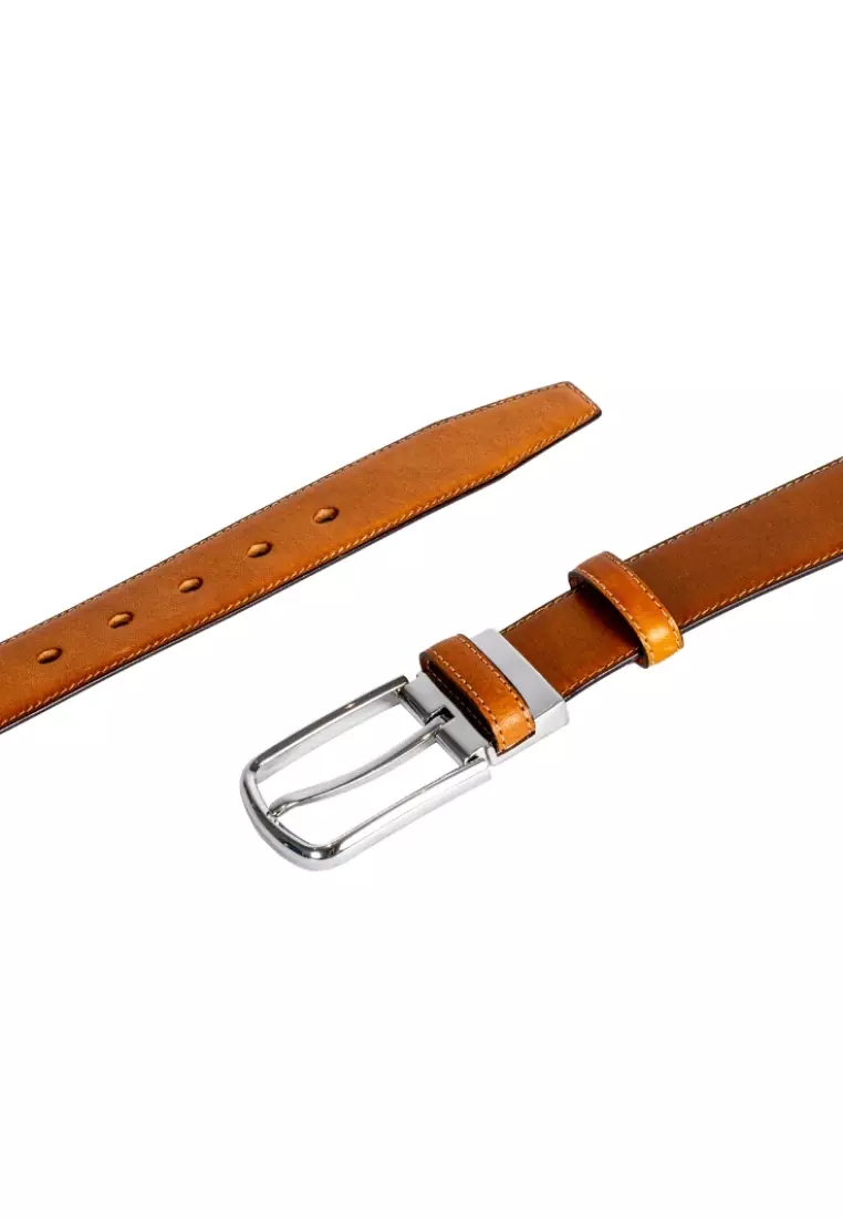 Men's Calf Leather Detachable Buckle Belt BL 521