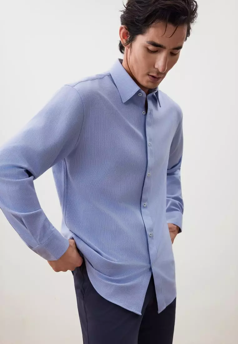G2000 2-Side Brush Comfort Fit 2 Tone Casual Shirt