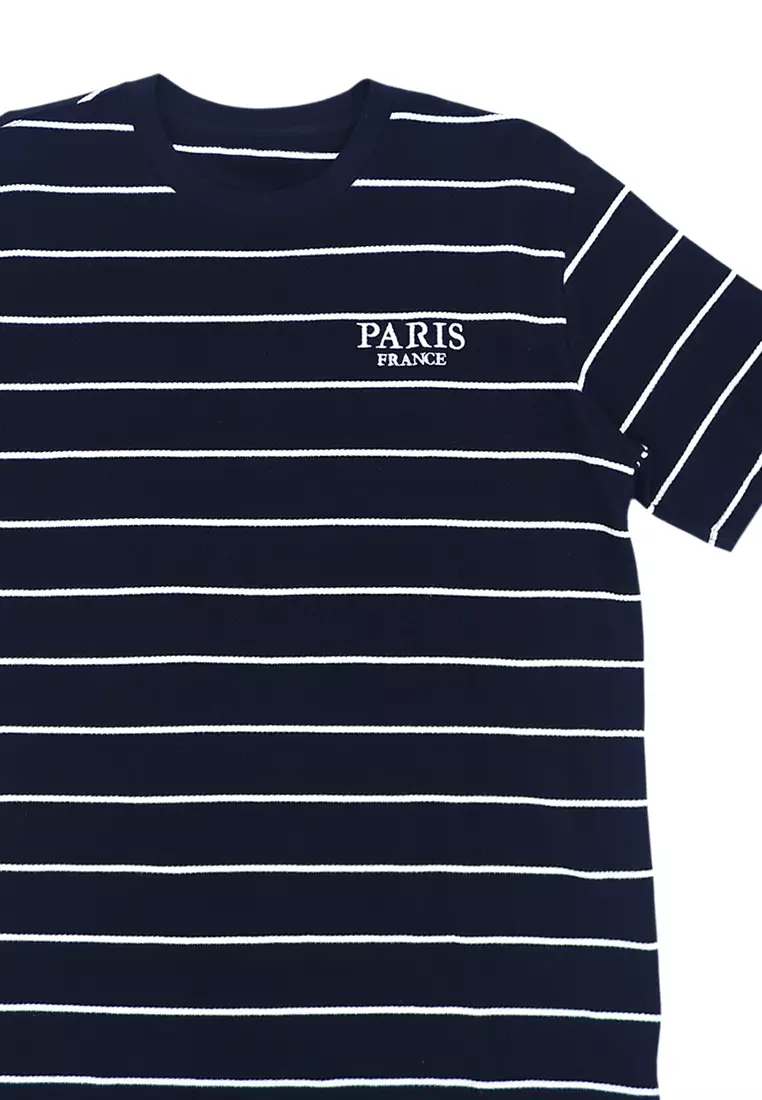 Men's Graphic Stripes T-Shirt "Paris"