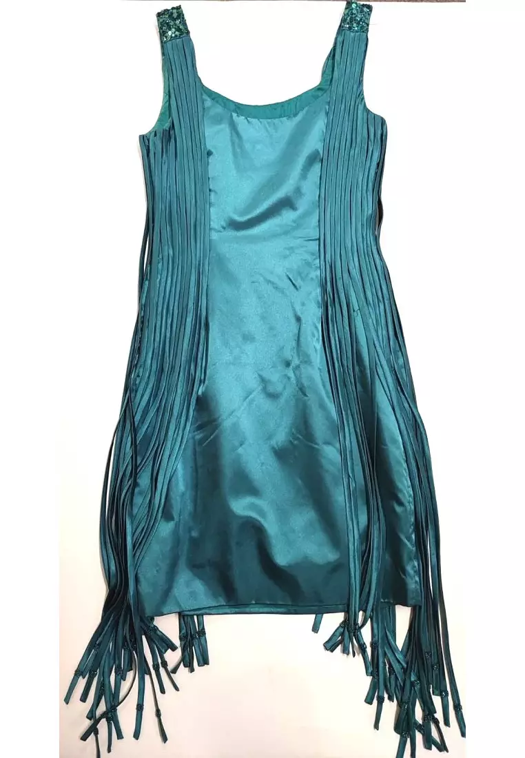 Movable Strapping  Sequined Cocktail Dress