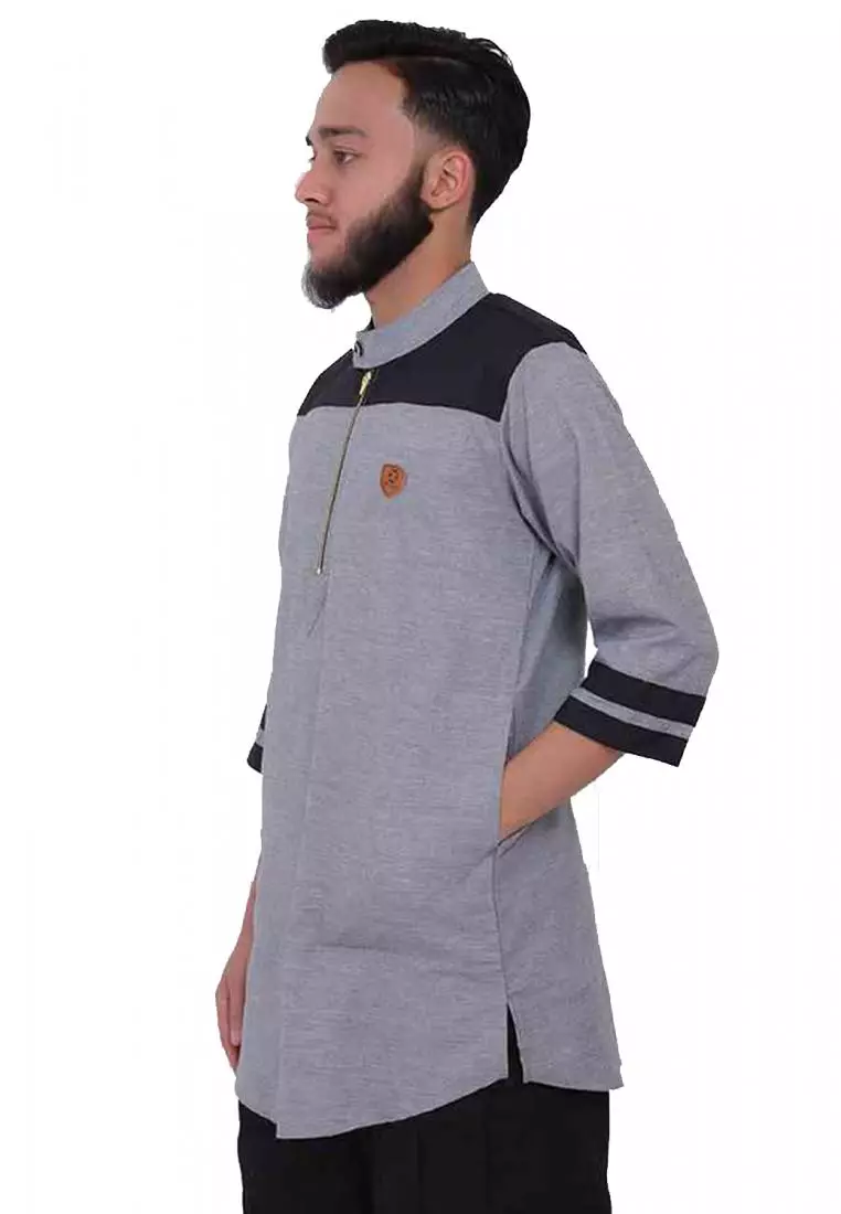 Zayidan Baju Koko Gamis Muslim Pria Izzat - Abu