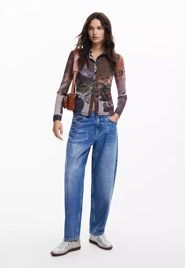Desigual Woman Long-sleeve T-shirt autumn forest.