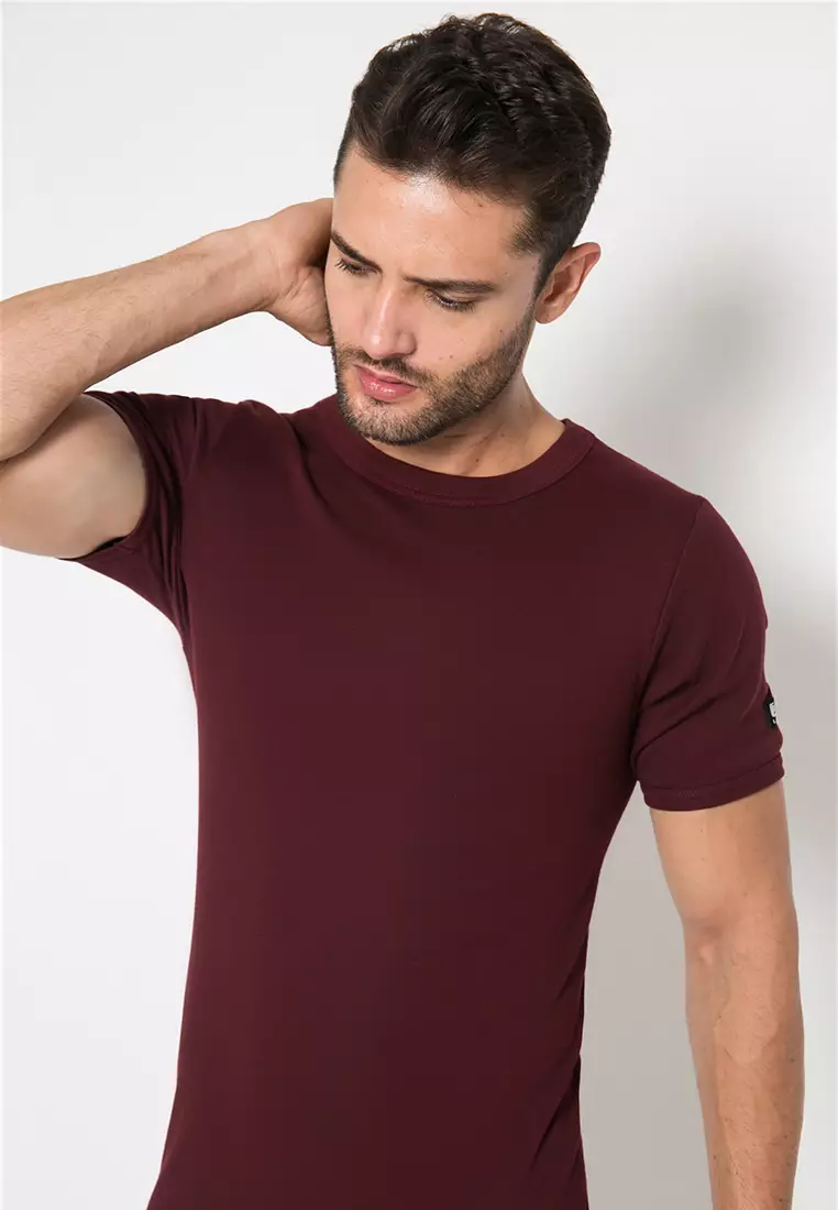 LGS - T-SHIRT Oblong - Merah - RoundNeck - LETS.003.333.MR.7C