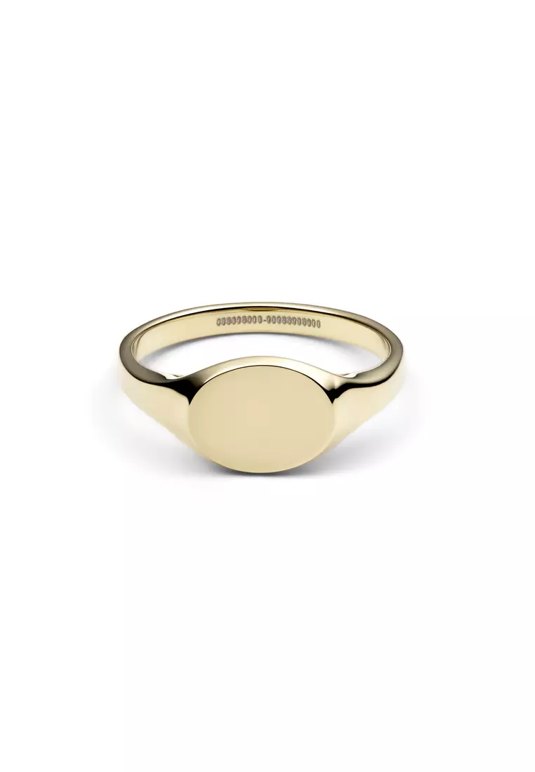 Classic Mini Signet Ring Gold - Unisex Ring for women and men stainless steel Ring DW Official Authentic Original