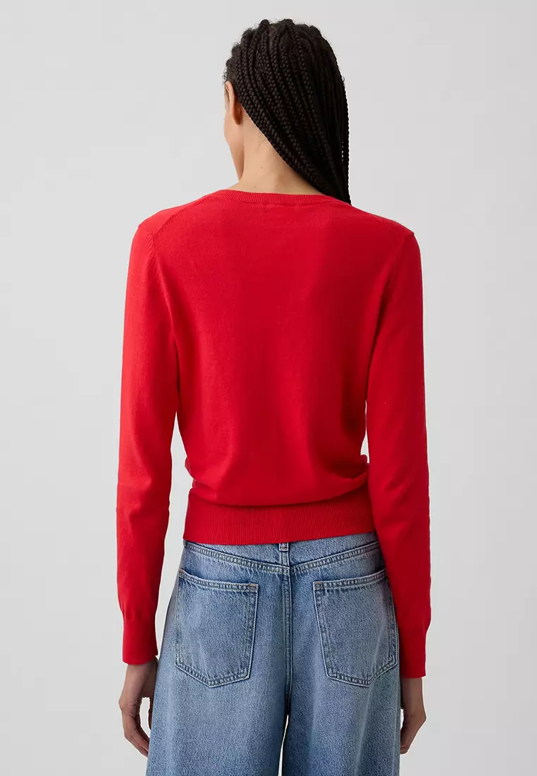 Crew Neck Cardigan