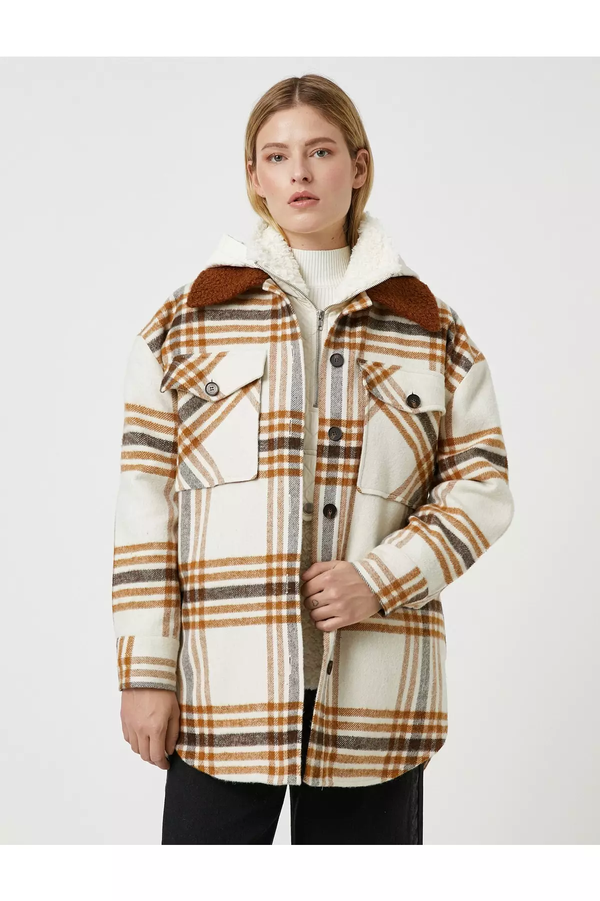 Oversized shirt jacket clearance