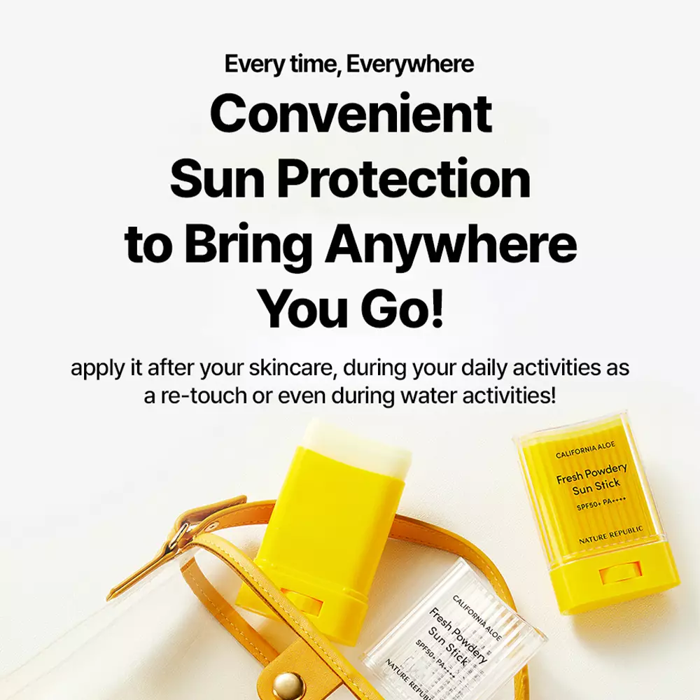 California Aloe Fresh Powdery Sun stick SPF50+ PA+