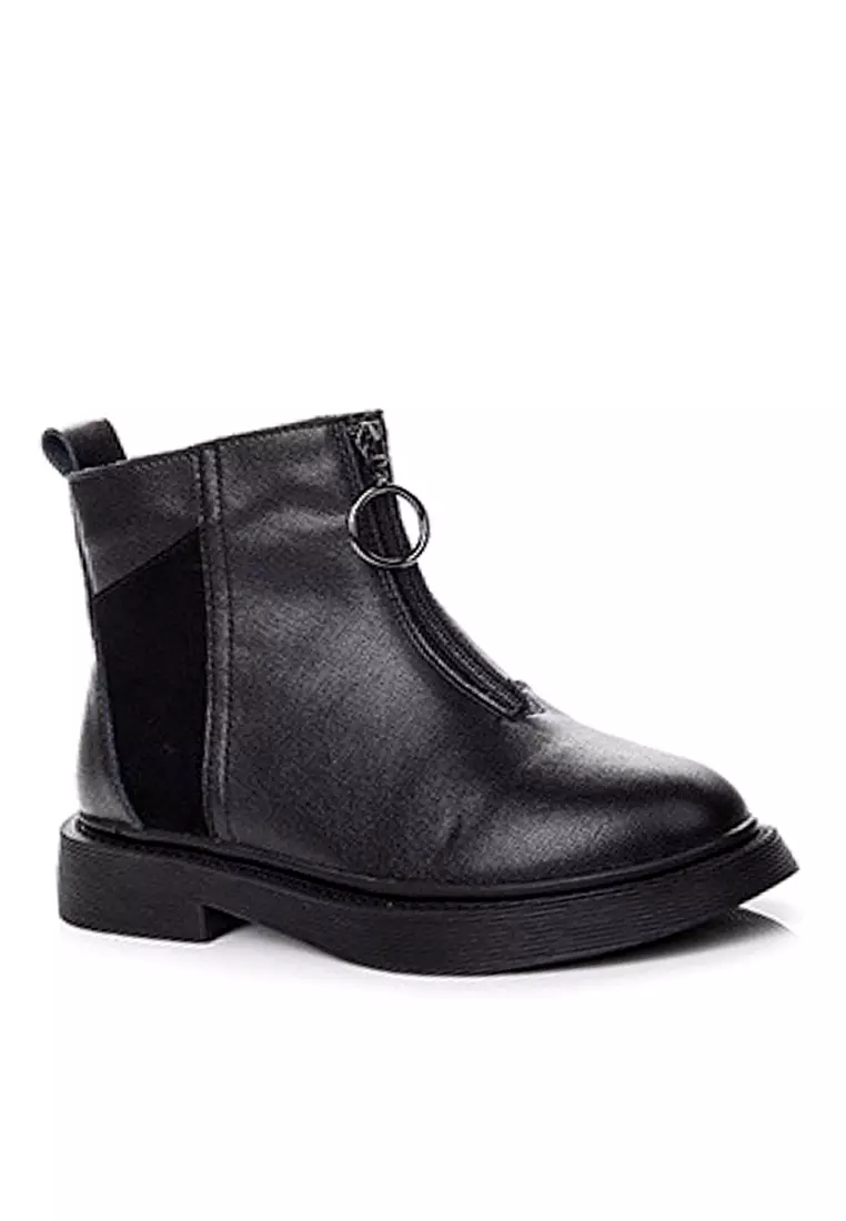 Discount on Twenty Eight Shoes  shoes - SKU: Nubuck and Top Layer Cowhide Mid Boots VB1555