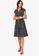 ZALORA WORK multi V Neck Midi Dress E8660AAB69FE6AGS_4
