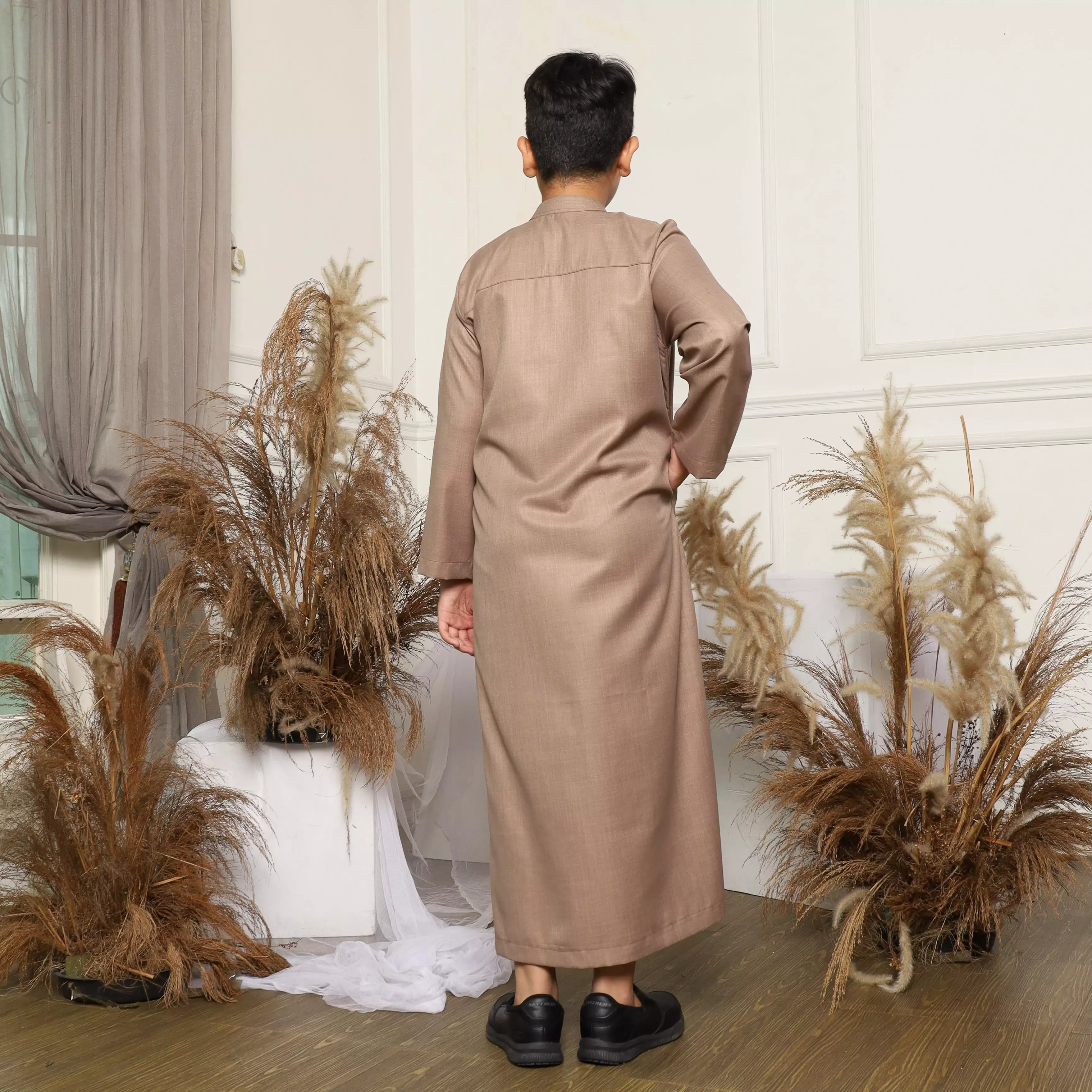 Gamis Jubah Anak Laki Laki Sarimbit GPA 10 Mocca