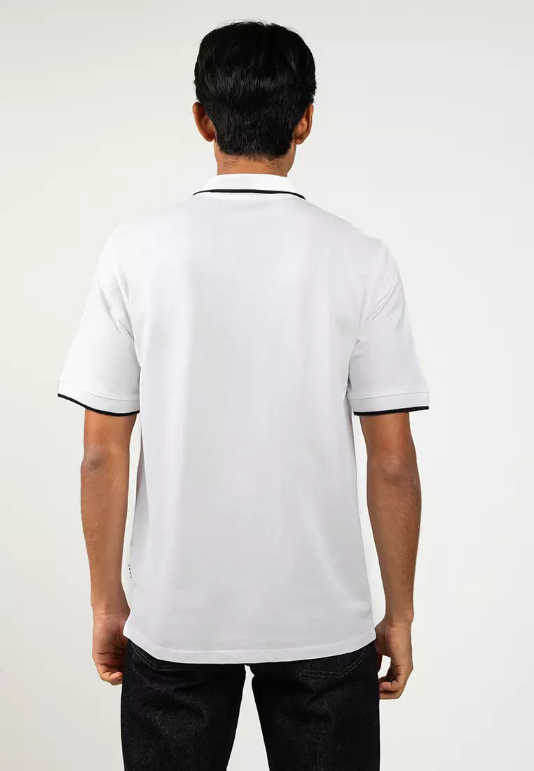 Print Short Sleeves Polo Shirt