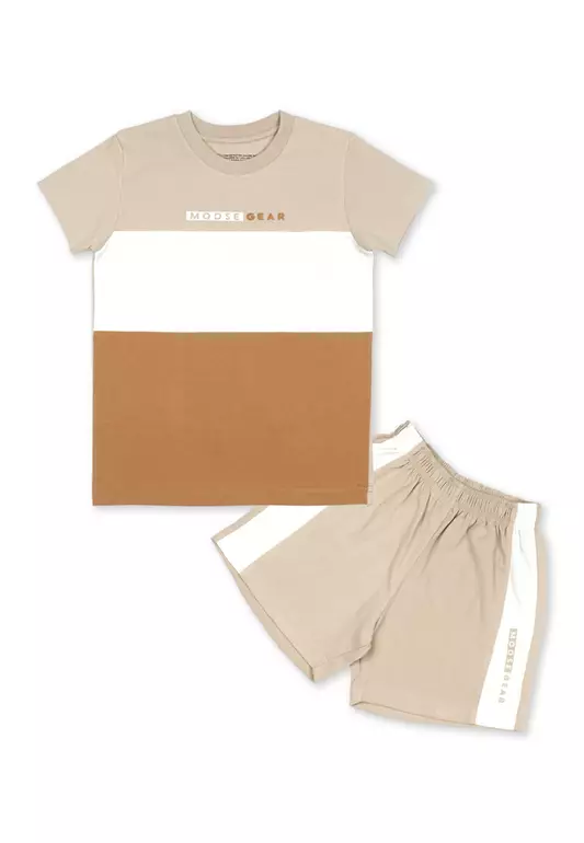 Boys T-Shirt Combi with Short Set