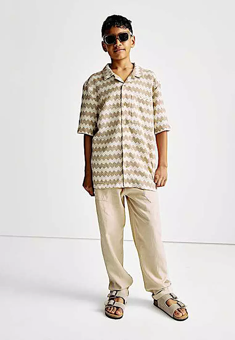 Cotton Rich Chevron Shirt