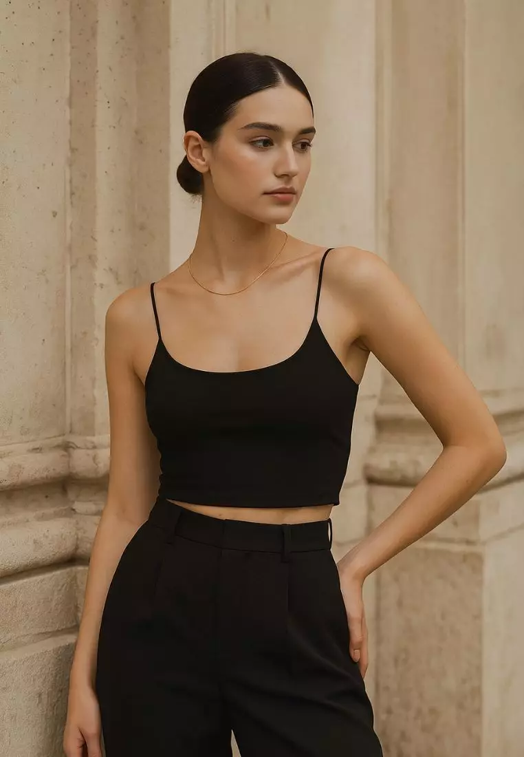 2 Pack Premium Alaia Seamless Ice Silk Bralette Inner Top in White and Black