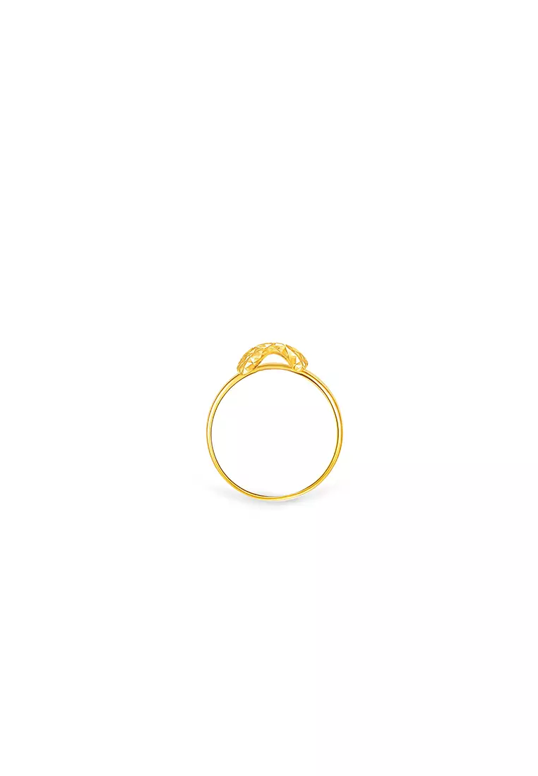 375/9K Gold X Ring C84