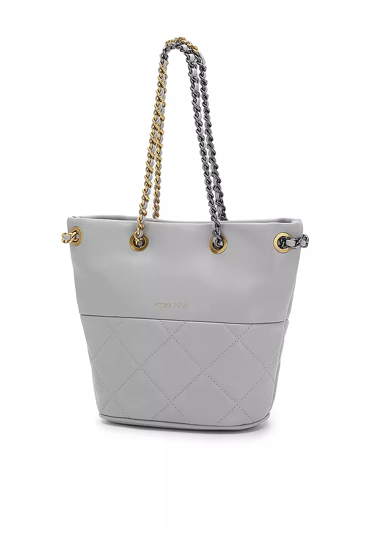 Chain Handbag - Grey