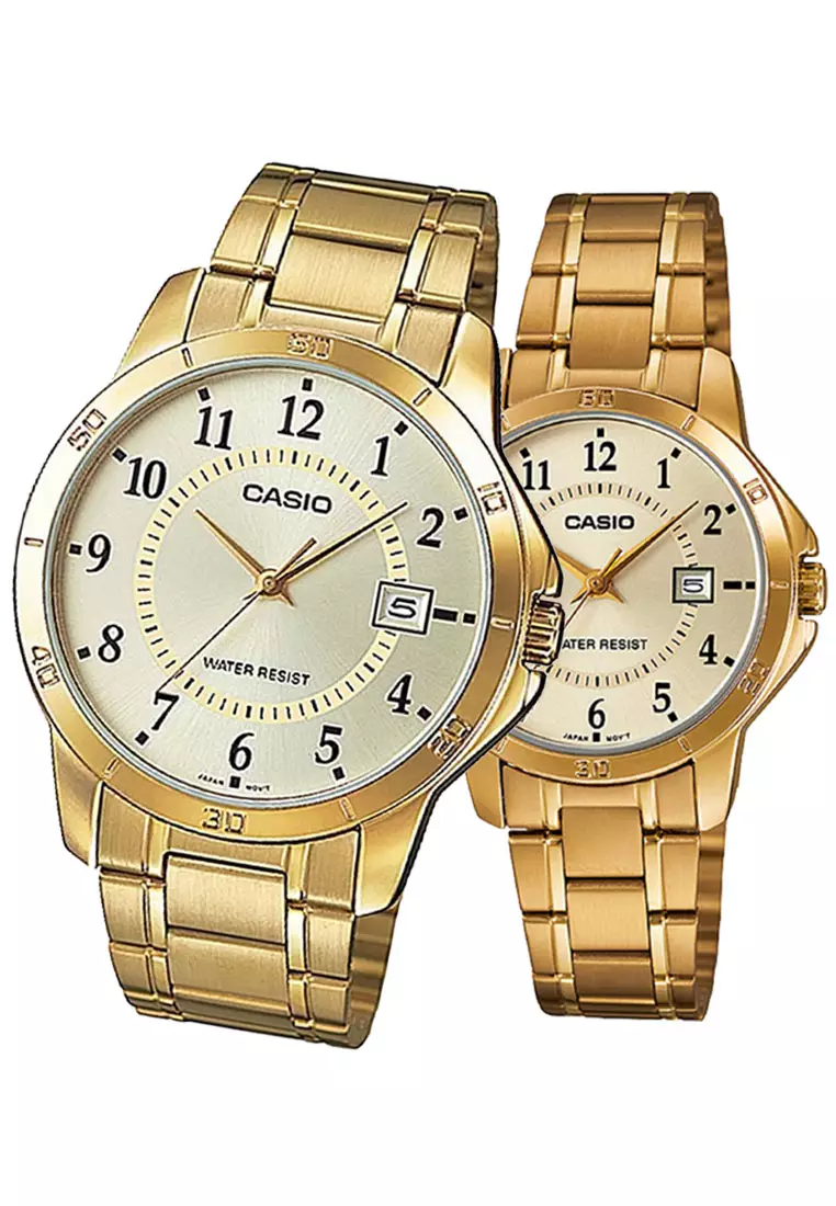 Analog Couple Watches COUPLE-V004G-9B